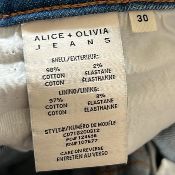 Statement Raw Hem Ribbon Lace-Up Jeans - Size 30. NWOT - Picture 11 of 12